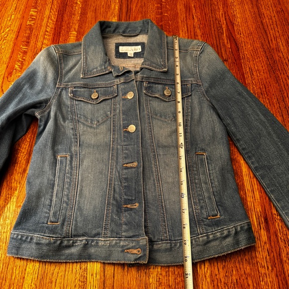Ann Taylor Loft distressed jean jacket, size extra small - Picture 12 of 12